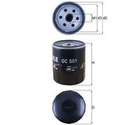KNECHT OC 501 Filtro olio per ALFA ROMEO,AUTOBIANCHI,CASE IH,CHRYSLER,DODGE,FIAT