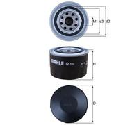 MAHLE ORIGINAL OC 570 Filtro olio per FIAT Ducato Kastenwagen (250, 290)