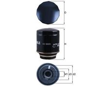 KNECHT OC 593/3 Filtro olio per AUDI,SEAT,SKODA,VW