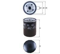 KNECHT OC 93 Filtro olio per BEDFORD,BUICK,CADILLAC,CHECKER,CHEVROLET,CHRYSLER,G