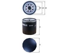 KNECHT OC 978 Filtro olio per DACIA,INFINITI,MERCEDES-BENZ,NISSAN,RENAULT