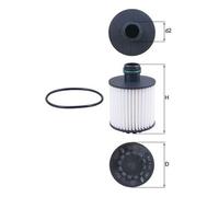KNECHT OX 1171D Filtro olio per ALFA ROMEO,FIAT,OPEL,VAUXHALL
