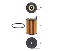 MAHLE OX 1266D - Filtro olio