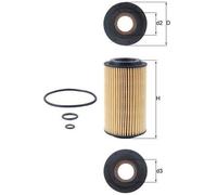 KNECHT OX 153D3 Filtro olio per JEEP,MERCEDES-BENZ,MERCEDES-BENZ (FJDA)