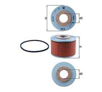 MAHLE ORIGINAL OX 16D Filtro olio per FORD USA MUSTANG Coupe (C)