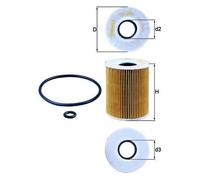 KNECHT OX 203D Filtro olio per FORD,MAZDA