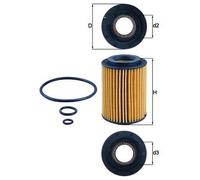 Knecht Filter Filtro olio OX 347D – Cartuccia per Honda Civic IX e Accord VIII
