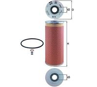 KNECHT OX 72D Filtro olio per BERTONE,BMW