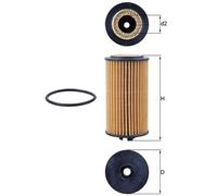 KNECHT OX 978D Filtro olio per OPEL,VAUXHALL