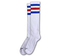 Knee High - Calze Sportive per Uomo e Donna, Crossfit, Padel, Corsa, Ciclismo, Bici e Skate (American Pride, IT, Testo, Taglia Unica, Regular)