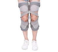 Knee Joint Load-Free Knee Brace Grey Cloth Breathable Support Knee Joint Meniscus Cartilage Wear Fixed Decompression Dual Power Belt Left And Right (A Pair M)