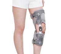Knee Joint Load-Free Knee Brace Grey Cloth Breathable Support Knee Joint Meniscus Cartilage Wear Fixed Decompression Dual Power Belt Left And Right (Right M)