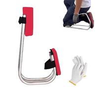 Kneeling Device for Brick Layers, Kneeling Device for Gardening, Wearable and Portable Design, Comfort Wearable Knee Seat with Thickened Sponge for Gardening, Bricklaying & Farm Work (Red)