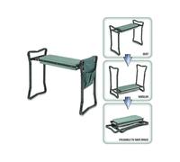 (Kneeling stool plus)Collapsible Garden kneeling Pad with Integrated Tool Pouch for Efficient Planting and Storage Solutions