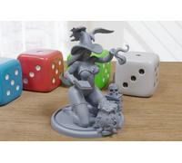 Kneeling Strega - Sexy Pin-Up Fan Art. - 3D Stampato Miniatura Figura -