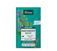 Kneipp Cristalli da bagno per il raffreddore notturno - Sali da bagno naturali della Saline Luisenhall con oli essenziali di lavanda, timo e abete rosso - si addormentano rilassatamente nelle stagioni fredde - 60 g