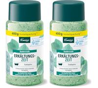 Kneipp Cristalli da bagno per il raffreddore - Sali da bagno - con sale naturale profondo della Saline Luisenhall & oli essenziali naturali di eucalipto e menta, effetto aromacologico - 600 g