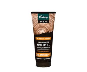 Kneipp Doccia 3 in 1 potente - Noce di cedro biologico e pantenolo - per pelle, capelli e viso - 200 ml