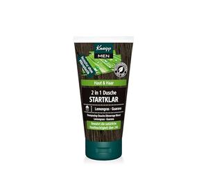 Kneipp MEN 2 in 1 - Doccia da uomo, taglia da viaggio, gel doccia tonificante per pelle, capelli e viso, vegano, formula senza microplastica, 50 ml