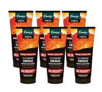 Kneipp MEN 3 in 1 doccia energia, per pelle, capelli e viso, confezione multipla, 6 x 200 ml