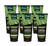 Kneipp MEN 3 in 1 - Doccia pronta per la pelle, capelli e viso, con oli essenziali ed estratti di citronella e guaranà, confezione multipla da 6 x 200 ml