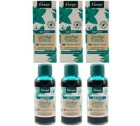 Kneipp Olio da Bagno Goodbye Stress 3 x 100ml Menta Acquatica & Rosmarino