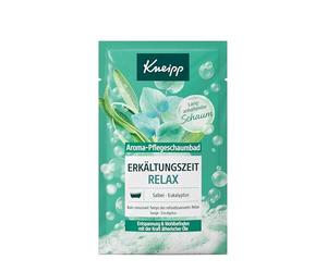 Kneipp Schiuma aromatica per la cura del raffreddore Relax, relax e benessere con il potere degli oli essenziali, additivo per il bagno con oli essenziali naturali di salvia ed eucalipto, 50 ml