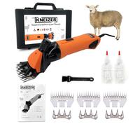 KNEIZER Tosatrice elettrica per pecore - Set completo con accessori - Adatta a tutte le razze ovine - Lame intercambiabili - Motore potente - Silenziosa e con poche vibrazioni - Senza manutenzione