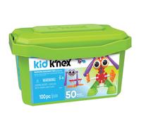 KNEX Set costruzioni Budding Builders – 100 pezzi, 50 modelli, educativo per bambini