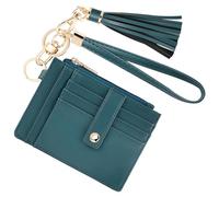 KNGITRYI Piccoli portafogli da polso per le donne RFID porta carte di credito portafoglio portachiavi portafoglio portafoglio portafoglio carte di credito portafogli per le donne, Blu-verde.,