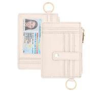 KNGITRYI Piccolo portafoglio da donna RFID portafoglio da donna, portafogli per carte di credito da donna, portafoglio sottile per carte di credito, Beige, Semplicità