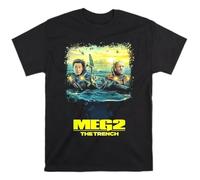 KNHBtuhv2 Meg 2 The Trench Movie T-Shirt Black 3XL