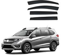 KNHCX Auto Pioggia Deflettori Deflettore Aria per Honda BR-V 2015-2019,Processo di Galvanica Deflettori per Vetri Laterali Parapioggia Antipioggia Antivento Forte Durevole Accessori per Auto