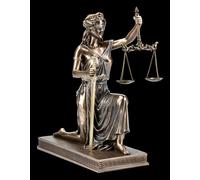 Kniende Giustizia Figura Con Tagliacarte Dea Il Giustizia H 25,5 CM