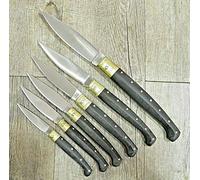 Knife Coltello Sardegna SARDO PATTADA Manico in Resina Nera Uso Quotidiano Ruju (Scanno, 17 cm)