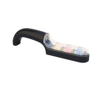 Knife Sharpener 3 Stage - Aluminum Oxide 21x5x3cm 200g | Manual Kitchen Knives Sharpener, Kitchen Chef Knife And Scissors Sharpeners | Non-Slip Base & Ergonomic Handle, Easy, Safe & Practical