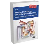 Knifflige Situationen in Psychotherapie und Beratung: Strukturiert professionell reagieren. 77 Karten mit Lösungswegen in stabiler Box. Mit 16-seitigem Booklet, Kartenformat 9,8 x 14,3 cm