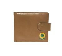 Knight Portafoglio Calcio in Pelle Beige Norwich, Beige