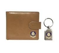 Knight Portafoglio e portachiavi in pelle beige Everton, Beige