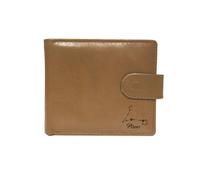 Knight Portafoglio in pelle beige con costellazione dei Pesci inciso al laser, Beige, Taglia unica, Casual