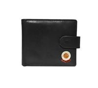 Knight Portafoglio Motherwell Football Club in pelle nera, Nero