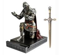 Knight - Portapenne da scrivania, organizer per ufficio, tagliacarte per scrivania
