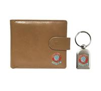Knight Scunthorpe - Portafogli e portachiavi in pelle, colore: Beige, Beige