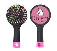 Knight White Word Chess Game Salon - Spazzola districante per capelli, base cuscino