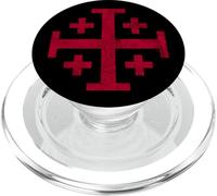 KNIGHT'S TEMPLAR JERUSALEM CROSS KINGDOM OF JERUSALEM PopSockets PopGrip per MagSafe