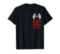 Knights Templar Moral Code Holy Cross Wings Red Crusader Art Maglietta