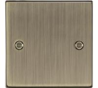 Knightsbridge CS85AB - Piatto di tranciatura in ottone anticato con bordo quadrato, 230 V
