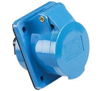 Knightsbridge FLB15 IP44 Presa angolare Montaggio a Pannello 2P+E, 240 V, Blu, 240V 16A