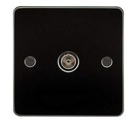 Knightsbridge FP0100GM Plat FPAV0100GM - Presa TV 1G (non isolata), canna di fucile, 230 V