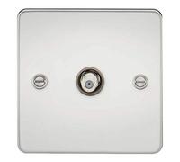 Knightsbridge FP0150PC FP0150 FPAV0150PC - Presa TV satellitare 1G (non isolata), cromo lucido, 230 V